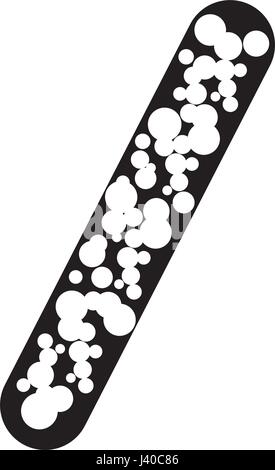 Icône de structure de la cellule bactérienne Illustration de Vecteur