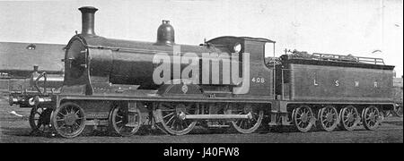 Aquatubulaires locomotive 408 LSWR firebox (Howden, Boys' Book de locomotives, 1907) Banque D'Images
