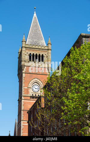 La tour de l'édifice de la Couronne Rue Minshull. Thomas Worthington 1867-1873. Grade II* dans la liste. Minshull Street, Manchester, Angleterre, RU Banque D'Images