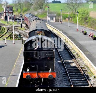 La locomotive à vapeur 5619 0-6-2T Banque D'Images