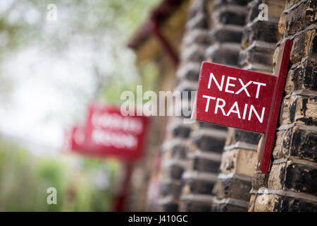 Haworth Gare Signalisation. West Yorkshire, Angleterre, Royaume-Uni Banque D'Images