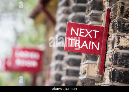 Haworth Gare Signalisation. West Yorkshire, Angleterre, Royaume-Uni Banque D'Images