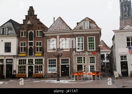 L'Hof place publique à Amersfoort, aux Pays-Bas. La place du marché se trouve au centre de la ville hollandaise. Banque D'Images