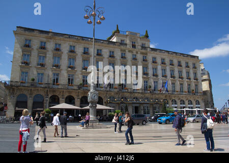 Grand Hôtel de Bordeaux, Place de la Comédie, Bordeaux, France Banque D'Images