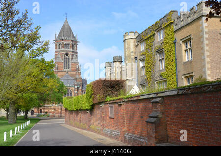 Les chapelles et maison d'école à l'école de Rugby, Warwickshire, Angleterre Banque D'Images