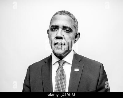 Sosie d'Obama président Reginald Brown de l'USA, lors de sa visite à Hong Kong. Il est le sosie le plus emblématique du Président Barack Obama. Banque D'Images