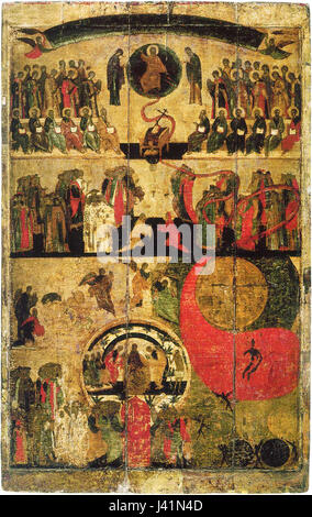 Jugement dernier (Uspenskiy sobor) Banque D'Images