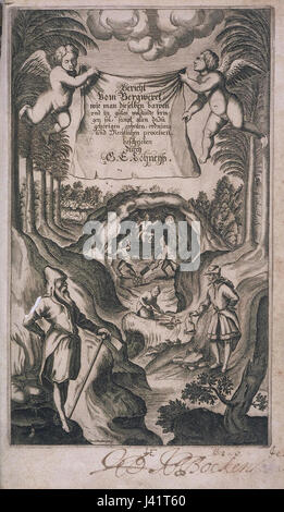 Loehneysen Bericht vom Bergwerck (Titelkupfer) Banque D'Images