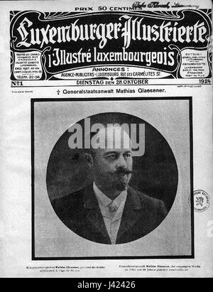 Luxemburger Illustrierte Nr1 1924 Banque D'Images