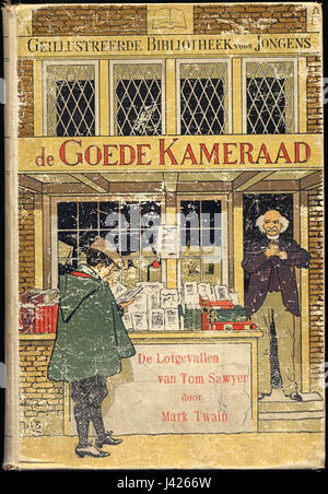 Mark Twain De Lotgevallen van Tom Sawyer Amsterdam Van Holkema & Warendorf Banque D'Images