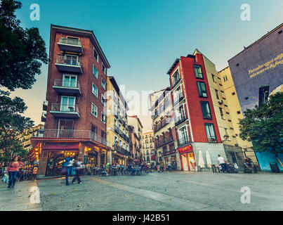 Puerta Cerrada square. Madrid, Espagne. Banque D'Images