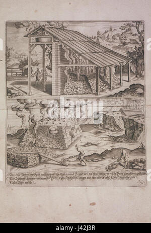 Loehneysen Bericht vom Bergwerck (figure) Banque D'Images