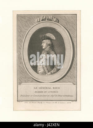 Le général Reed, membre du Congrès, est probablement représenté sur cette image, qui fait partie de la collection de la Bibliothèque publique de New York. Le contexte spécifique de ses contributions au gouvernement ou à l'armée serait détaillé dans les documents connexes. Banque D'Images