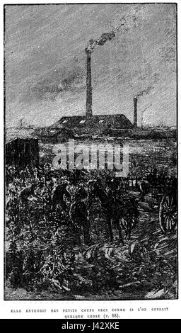 Ceci est une image de l'œuvre d'art 'en famille' de 1893 de l'artiste français Malot, représentant une scène familiale avec un accent sur les liens familiaux et l'interaction sociale. L’œuvre met en valeur les émotions et la dynamique entre les membres de la famille dans un cadre chaleureux et intime. Banque D'Images