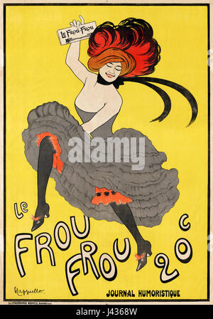 Le Frou Frou, journal humoristique, poster par Leonetto Cappiello, 1899 Banque D'Images