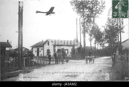 La gare de Bouy aviation et Antoinette Banque D'Images