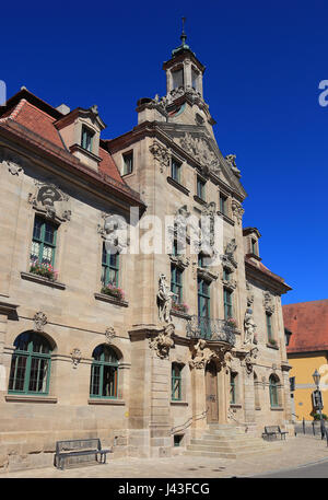 Mairie, ville d'Ellingen, Middle Franconia, Bavaria, Germany, Mittelfranken Banque D'Images