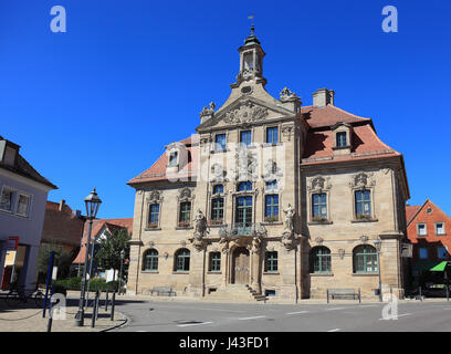 Mairie, ville d'Ellingen, Middle Franconia, Bavaria, Germany, Mittelfranken Banque D'Images