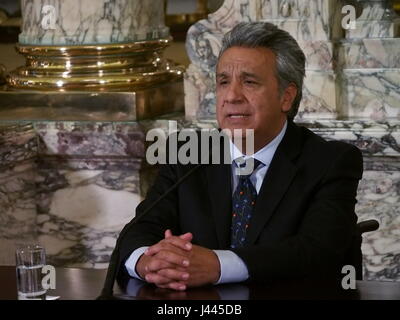 Lima, Pérou. 9 mai, 2017. Lenin Moreno, président élu de l'Équateur, sur une visite au Pérou. Credit : Agence de presse Fotoholica/Alamy Live News Banque D'Images