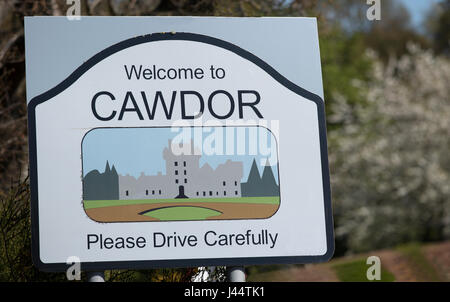 Village de Cawdor près de Nairn, région de Grampian. Au nord-est. L'Écosse. Banque D'Images