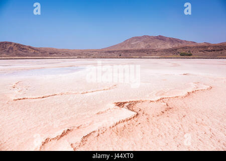 Cap vert SAL les salines désaffectées à Pedra de Lume, Pedra di Lumi, l'île de Sal, Cap-Vert, Afrique Banque D'Images