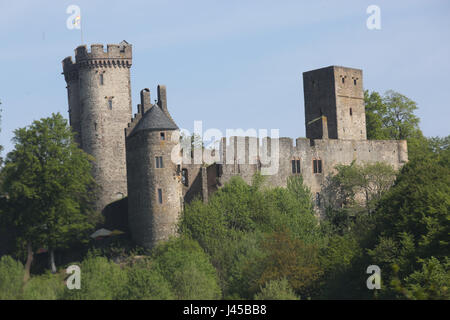 Allemagne, Eifel, le château médiéval de Kasselburg, Rhénanie-Palatinat Banque D'Images