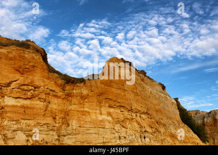 HUELVA/ESPAGNE - CIRCA Octobre 2016 : Canyon sur la plage dans Matalascaas, région espagnole d'Andalousie Banque D'Images