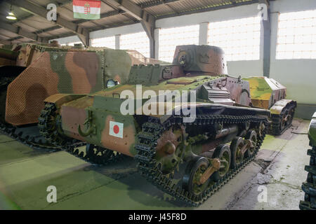 La région de Moscou, Russie - 01 septembre 2015 : Ancien petit réservoir Tekey Type 94 forces armées japonaises dans le musée de véhicules blindés, de Koubinka près de Moscou Banque D'Images