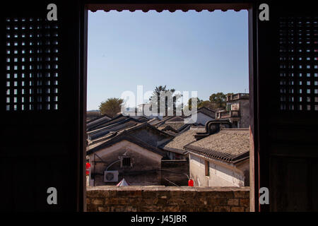 Pingyao maisons anciennes de Shenzhen, province du Guangdong, Chine Banque D'Images
