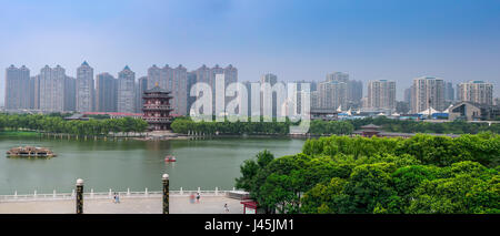 Jardin de Furong Datang Xi'an, province du Shaanxi, Chine Banque D'Images