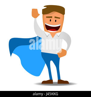 Caricature de haute qualité image d'un employé de bureau Banque D'Images