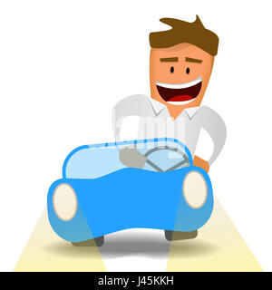 Caricature de haute qualité image d'un employé de bureau Banque D'Images