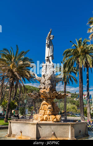 Monument à Christophe Colomb à Santa Margherita Ligure, Italie Banque D'Images