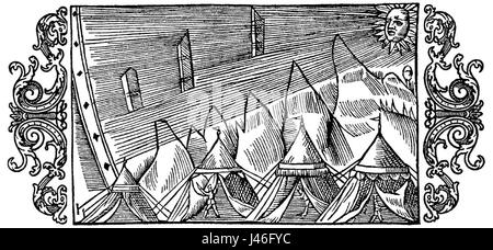 Olaus Magnus, un érudit suédois du XVIe siècle, a écrit sur la mesure du temps en utilisant des ombres. Ses travaux dans le domaine de la chronométrage précoce et de l'étude scientifique ont contribué au développement d'horloges et de techniques de mesure du temps. Banque D'Images