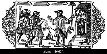 Olaus Magnus, un érudit suédois du XVIe siècle, a écrit sur la conversion du nord et de l'est de la Finlande, ainsi que sur l'hospitalité de ses habitants. Ce récit historique offre un aperçu de la christianisation précoce et des échanges culturels dans la région. Banque D'Images