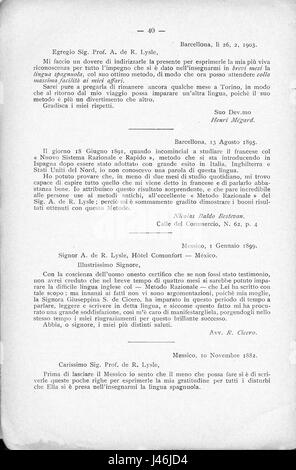 Nuova edizione riveduta aumentata e dell'unico metodo accelerato par razionale imparare a parlare, leggere e scrivere la lingua tedesca 040 Banque D'Images