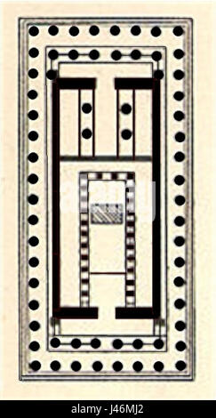 Une vue de dessus du Parthénon, un ancien temple grec situé sur l'Acropole d'Athènes. Il a été dédié à la déesse Athéna et est considéré comme l'un des symboles les plus importants de la Grèce antique et de la civilisation occidentale. Banque D'Images