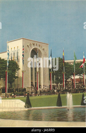 Expo Paris 1937 pavillon de la Roumanie 10 Banque D'Images