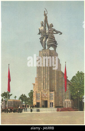 Expo Paris 1937 pavillon de l'URSS 13 Banque D'Images