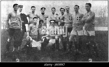 Nazionale Italiana calcio 61 1911 Banque D'Images