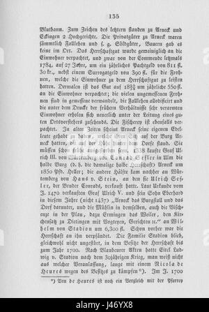 Ce document ou cette image se rapporte à Oberamt Blaubeuren, un district administratif historique dans la région du Jura souabe en Allemagne, documentant l'histoire et la gouvernance régionales. Banque D'Images