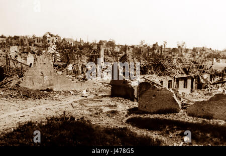 WW1 - Première bataille de la Scarpe - Fampoux, France - 5 juin 1917 Banque D'Images