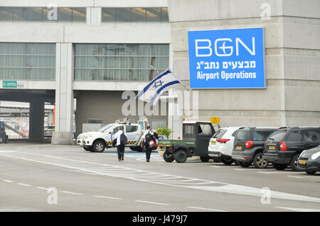 L'aéroport international Ben Gourion, Israël Banque D'Images