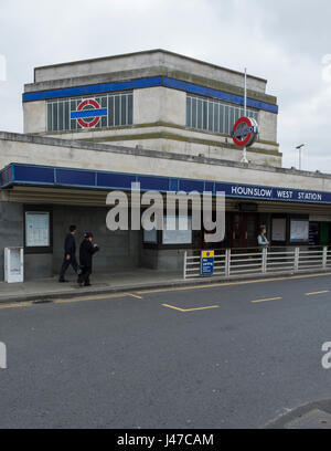 La station de métro Hounslow West Banque D'Images