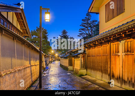 Kanazawa, Japon au District de samouraï. Banque D'Images