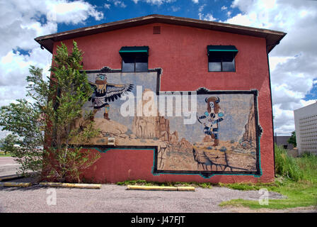 Peinture murale Native Banque D'Images