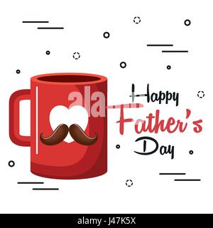 Heureux le jour de père design Illustration de Vecteur