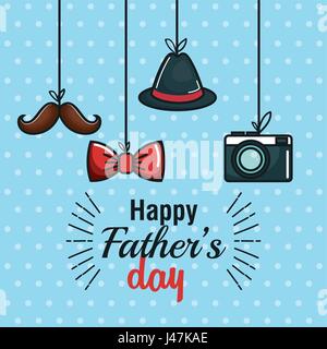 Heureux le jour de père design Illustration de Vecteur