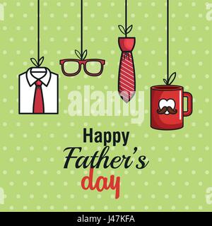 Heureux le jour de père design Illustration de Vecteur