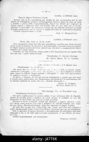 Nuova edizione riveduta aumentata e dell'unico metodo accelerato par razionale imparare a parlare, leggere e scrivere la lingua tedesca 036 Banque D'Images